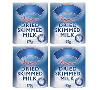 Dried Milk Powder Bundle with Original Dried Skimmed Milk Powder by Marval 175g (4 Pack)