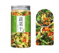 Dried Mixed dehydrated Vegetables 250g,Instant Noodles for Soup and Side Dishes,Freeze-Dried Carrots and Korean Cabbage,Vegan,Vegetable Soup (2 can)