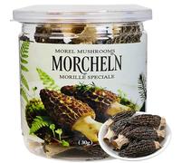 Dried Morel Mushrooms, Dried Morchella Rich Umami Flavor, Perfect for Gourmet Cooking, Soups, Pasta & Risotto, Easy to Rehydrate, No Additives, Vegan, Gluten-Free, 30g