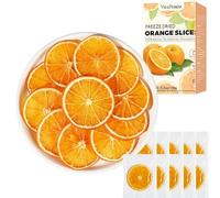 Dried Orange Slices for Cocktails- 5.29oz Dehydrated Orange Slices, 6g 7cm Large Center-Cut Dried Citrus Slice Garnish for Cocktails, Crafts, Tea, Baking & Decorations, 26 Individually Wrapped
