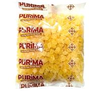 Dried Pineapple 1kg - Dry Diced Chunks & Pieces Sweetened with Added Sugar - Dehydrated Tropical Exotic Fruit Crystallised Dice Pine Apple Core Cubes Sweet Candied Snack - Large Bulk Bag Vegan PURIMA