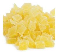 Dried Pineapple 5kg - Dry Diced Chunks & Pieces Sweetened with Added Sugar - Dehydrated Tropical Exotic Fruit Crystallised Dice Pine Apple Core Cubes Sweet Candied Snack - Large Bulk Bag Vegan PURIMA