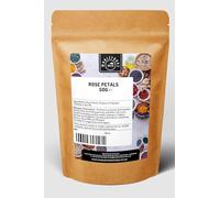 Dried Red Rose Petals 50g | Natural | Non-GMO | Packed in Resealable Kraft Paper Pouch | Vegan & Vegetarian Friendly