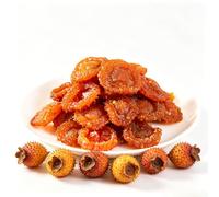 Dried Rosa Roxburghii Fruit, Natural No Additives Candied Fruit, Rich in Vitamin C, Sour & Sweet Chewy Preserved Fruit, Plump Ready-to-Eat Healthy Snack for Daily Leisure (300g/10.58OZ) (500g/17.63OZ)
