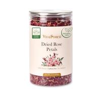 Dried Rose Petals Edible, 2.1oz (60g) Food Grade Rose Petals Tea- Culinary Roses Petals for Tea, Drinks, Baking & Cocktails, Edible Flower Petals for Cake Decorating, Desserts