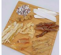 Dried Seafood Soup Pack Dried Sipunculus nudus Geoduck Soup 沙蟲乾象拔蚌螺片滋補湯 Free worldwide airmail (4 Packs (160 grams per pack))