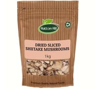 Dried Sliced Shiitake Mushrooms 1kg by Hatton Hill | Rich Umami Flavour, Perfect for Soups, Stir-Fries & Sauces