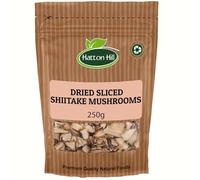 Dried Sliced Shiitake Mushrooms 250g by Hatton Hill | Rich Umami Flavour, Perfect for Soups, Stir-Fries & Sauces