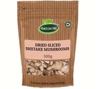 Dried Sliced Shiitake Mushrooms 500g by Hatton Hill | Rich Umami Flavour, Perfect for Soups, Stir-Fries & Sauces