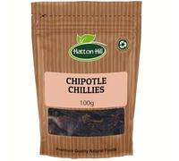 Dried Whole Chipotle Chillies 100g by Hatton Hill | Smoky, Perfect for Authentic Flavour & Heat