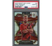 Dries Mertens 2020 Select UEFA Euro Silver Prizm Soccer Card #29 PSA 10