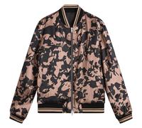 Dries Van Noten Men's Abstract Floral Satin Reversible Bomber Old Rose Medium