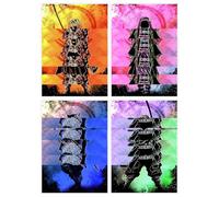 Driflo Demon Poster, Demon Anime Posters, 4Pcs Anime P-oster, D-emon-S-layer A-nime Poster, 8.27 x 11.81 Inch(21x30cm), for Room Aesthetic Canvas Wall Art Bedroom Decor