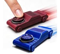 Drift Car, 3D Printed Drifting Fidget Toys, Pocket Drift Car Fidget Spinner, Desktop Sliding Printed Car Toy, Stress Relief Fidget Toys Portable Fun, for Women Men Home Office School Classroom (2PCS)