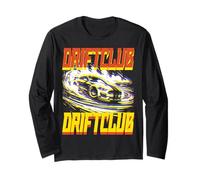 Drift Car - Retro Futuristic Style Japanese Auto Racing Long Sleeve T-Shirt