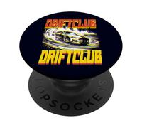 Drift Car - Retro Futuristic Style Japanese Auto Racing PopSockets Adhesive PopGrip