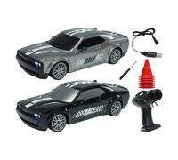 Drift Car Toys: Durable Case 4x4, Electric RC Off-Road Car - Compact Remote Control Car with Bright LED.The Rechargeable and Fast Stunts Are