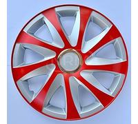 Drift Extra NRM Hub Caps 15 Inch Black / Red Set of 4