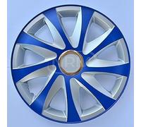 Drift Extra Wheel Trims Silver/Blue 16 Inch Set of 4