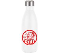 Drift for Life Red Gas Pedal Logo Vacuum Insulated Thermal Water Bottle White