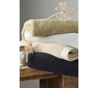 Drift Home 'Abode Eco' Soft Sustainable Heavyweight BCI Cotton Towel in Grey Drift Home Grey
