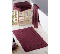 Drift Home 'Abode' Soft Heavyweight 100% Cotton Bath Mat in Red Drift Home Red
