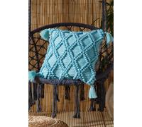Drift Home 'Alda' Outdoor Durable Garden Filled Bench Cushion in Duck Egg Blue | Size: 43 cm x 43 cm Drift Home Duck Egg Blue 43 cm x 43 cm