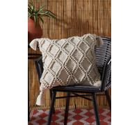 Drift Home 'Alda' Outdoor Durable Garden Filled Bench Cushion in Natural | Size: 43 cm x 43 cm Drift Home Natural 43 cm x 43 cm