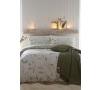 'Eliza' Eco-Friendly Duvet Cover Set Drift Home Green Single