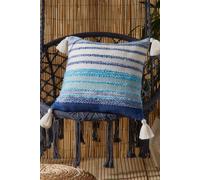 Drift Home - Grayson Outdoor - Eco-Friendly Filled Cushion - 43 x 43cm in Blue