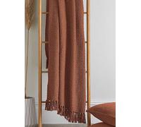 Drift Home Hayden 100% Recycled Cotton Throw Terracotta