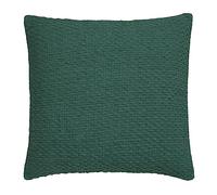 Drift Home Hayden Cushion Cover 43 x 43cm - Green Textured Weave Cushion Cover Made from 100% Recycled Cotton