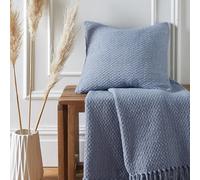Drift Home - Hayden - Eco-Friendly Cushion Cover - 43 x 43cm in Blue