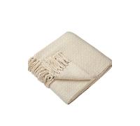 Drift Home 'Hayden' Eco-Friendly Throw in Cream | Size: 130 cm x 180 cm Drift Home Cream 130 cm x 180 cm