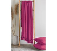 Drift Home 'Hayden' Eco-Friendly Throw in Pink | Size: 200 cm x 200 cm Drift Home Pink 200 cm x 200 cm