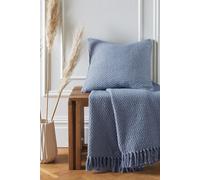 Drift Home - Hayden - Eco-Friendly Filled Cushion - 43 x 43cm in Blue