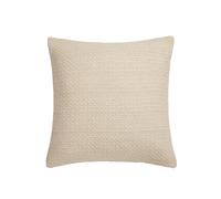 Drift Home 'Hayden' Filled 100% Cotton Basket Weave Cushion in Cream | Size: 43 cm x 43 cm Drift Home Cream 43 cm x 43 cm