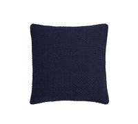 Drift Home 'Hayden' Filled 100% Cotton Basket Weave Cushion in Navy | Size: 43 cm x 43 cm Drift Home Navy 43 cm x 43 cm