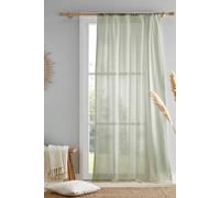 Drift Home 'Kayla' Textured Voile Panel in Green | Size: 140 cm width x 122 cm drop Drift Home Green 140 cm width x 122 cm drop