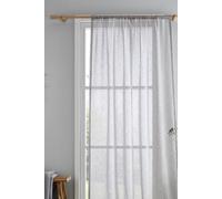 Drift Home 'Kayla' Textured Voile Panel in Grey | Size: 140 cm width x 137 cm drop Drift Home Grey 140 cm width x 137 cm drop