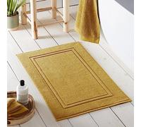 'Abode Eco' Soft Sustainable Heavyweight BCI Cotton Bath Mat Drift Home Yellow One Size
