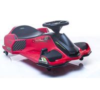 Drift Kart for kids 24v Electric ride on go cart crazy fun 360 spinner Brushless Motor (Red)