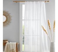 Drift Kayla Textured 100% Recycled Polyester White Voile Panel