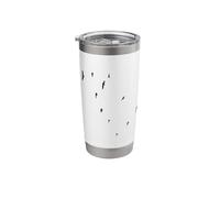 Drift of Ravens Quiet Motion Black Silhouette Stainless Steel Insulated Tumbler