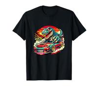 Drift Racing Drifting T-Rex Race Car Driver Dinosaur T-Shirt
