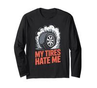 Drift Racing Life JDM Sideways Car Tire Smoke Oversteer Long Sleeve T-Shirt