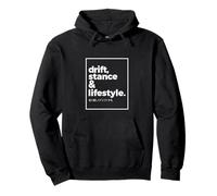Drift Stance Lifestyle JDM Tuning Culture Static Slammed Fit Pullover Hoodie