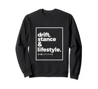 Drift Stance Lifestyle JDM Tuning Culture Static Slammed Fit Sweatshirt