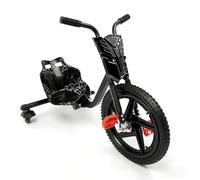 Drift Trike for Kids 6+ Years Old, 3 Wheel Pedal Go Kart with 4 Adjustable Lengths Light Up Rear Wheels 80kg Max Load 360° Drift for Outdoor Garden Playground