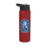 Drift with Purpose Luminous Jellyfish Ocean Lovers Stainless Steel Insulated Water Bottle
